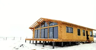 130 m² house built to a custom design, Ovchukhi village: completed house