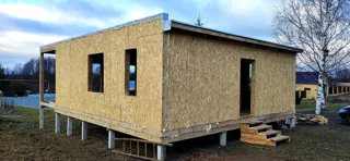 Haus 76 m² nach individuellem Projekt, Dorf Shirokovo: Fertiges Haus