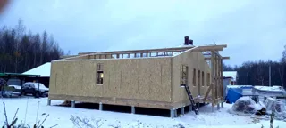 Haus 147 m², Projekt „Eger“, Siedlung Sosny: Wandmontage