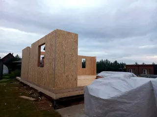Haus 188 m² nach individuellem Projekt, Dorf Ivanovskoe: Wandmontage
