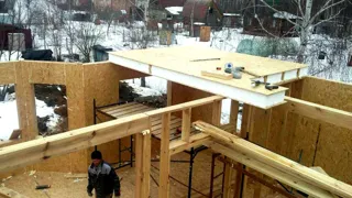 Haus nach Projekt „Ewropa“, SNT „Weteran-5“: Wandmontage