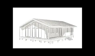 Haus nach individuellem Entwurf, Dorf Kukarino: Projektvisualisierung