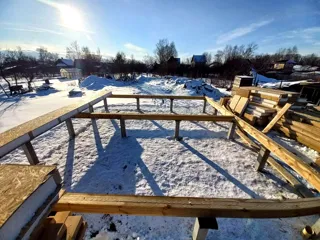 85 m² house built to a custom design, Rybinsk: foundation and sill strapping