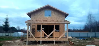 103 m² house based on the “Ermak” design, Timoshkino village: roofing