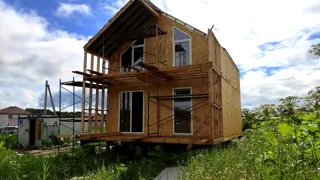 Haus 100 m² nach individuellem Projekt, Dorf Babaikha: Wandmontage