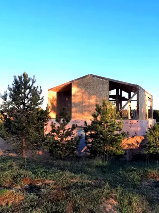 Haus 100 m² nach Projekt „Barnhouse 76.1“, Dorf Izbizhe: Obergeschoss und Dachgeschoss