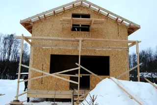House based on the “Ermak” design, Serednevo village: second floor and attic