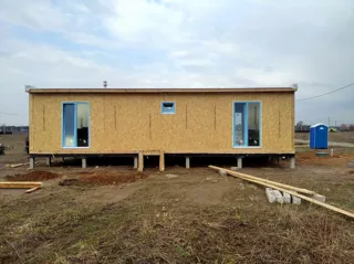 Haus nach Projekt „Mistika - K2.5“, Dorf Zdekhovo: Wandmontage