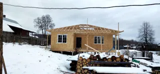 Haus 104 m² nach individuellem Projekt, Dorf Kornevo: Fertiges Haus
