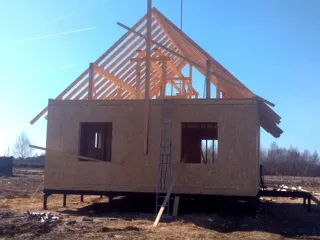 House, “Votchina” design, Gubachevo village: roofing
