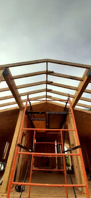 Haus 100 m², Projekt „Barnhouse 76.1“, Dorf Smirnovo: Innenwände