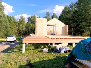 Haus nach individuellem Entwurf, Gebiet Iwanowo: Wandmontage