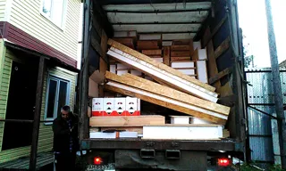 Haus nach Projekt „Randevu - E2.8“, SNT „Gelekopter“: Lieferung des Hausbausatzes