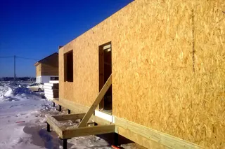 Haus nach individuellem Entwurf, Kostroma: Wandmontage