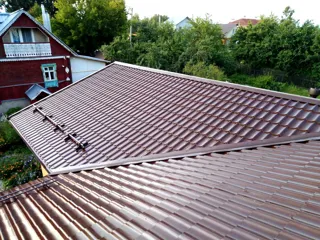 Custom-design house, Shurintsevo village: roofing