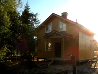 House, “Briz” design, Ivanovo Region: facade finishing