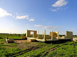 Haus nach Projekt „Gala“, Gebiet Iwanowo: Wandmontage