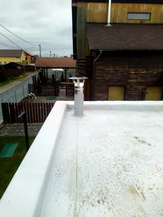 40 m² custom-design guest house, Yaroslavl Region: roofing