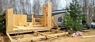 Haus nach individuellem Projekt, KP „Jaroslawskoje Wsmorje“: Wandmontage