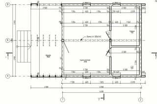 Haus 54 m² nach individuellem Projekt, Dorf Leonovo: Projektgrundriss