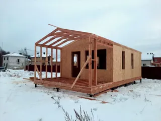 Haus nach Projekt „Barnhouse 33“, Dorf Strelnokovo: Fertiges Haus