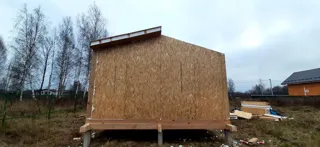 Haus 45 m², Projekt „Barnhouse 33“, Dorf Nazarovo: Wandmontage