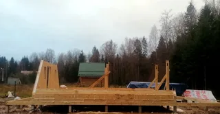 “A-Frame Altay” projesine göre ev, Moskova bölgesi: 0 kotunda SIP panel zemin