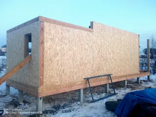 Gästehaus nach individuellem Projekt, Gebiet Kostroma: Wandmontage