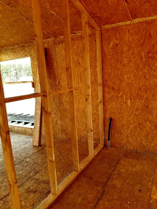 House, “Half-timbered 98” design, Borisovo village: interior partitions