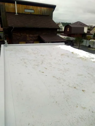40 m² custom-design guest house, Yaroslavl Region: roofing