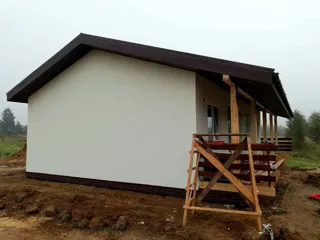 House, “Ivalo” design, Beli village: facade finishing