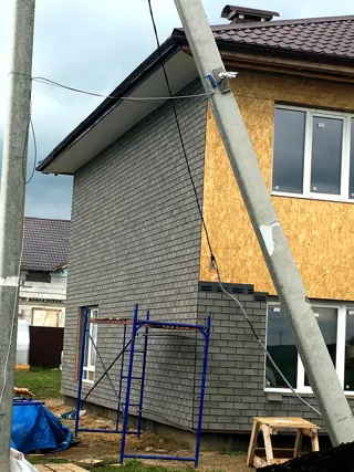 Haus nach individuellem Projekt, Kostroma: Fassadenverkleidung