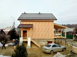 Haus nach individuellem Entwurf, Gartengemeinschaft SNT „Lasarewo“: Dach