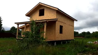 Garage nach Projekt „Saretsche“, Dorf Chirikovo: fertiges Gebäude