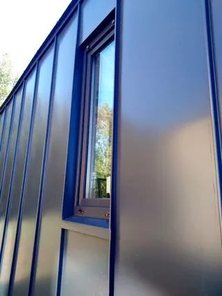 “Barnhouse 76.1” projeli ev, Yadrominskoe kasabası: cephe kaplaması