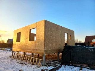 85 m² house built to a custom design, Rybinsk: wall assembly
