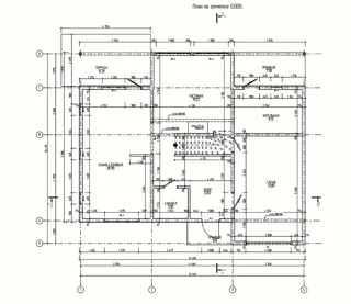 Haus nach individuellem Entwurf, Dorf Ivanovskoe: Grundriss des Projekts