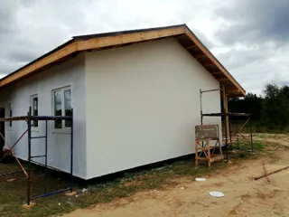 House, “Ivalo” design, Beli village: facade finishing