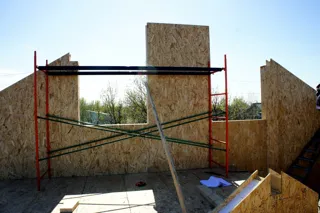 Haus nach Projekt „Metschta pl.1“, Saratov: Wandmontage