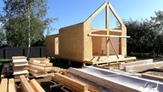 Haus 76 m² nach individuellem Projekt, Dorf Emelyanka: Wandmontage
