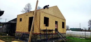 Haus 47 m² nach individuellem Projekt, Dorf Shirokovo: Dach