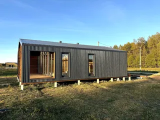 Haus nach Projekt „Barnhouse 65“, Dorf Kryukovo: Fertiges Haus