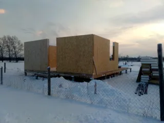 86,7 m² house built to a custom design, Shuya: wall assembly