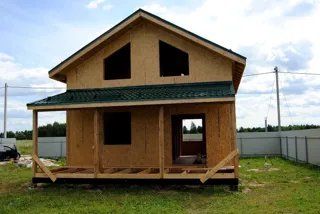Haus nach Projekt „Bris“, Cottage-Siedlung „Schaworonki“: fertiges Gebäude