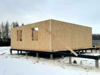 Custom-design house, Kostroma: wall assembly