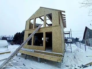 75 m² ev, özel proje, Severnyy kasabası: ikinci kat ve çatı katı