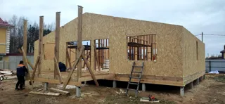 Haus 147 m², Projekt „Eger“, Siedlung Sosny: Wandmontage