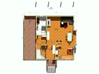 Haus nach Projekt „Sokol“, Region Jaroslawl: Projektgrundriss