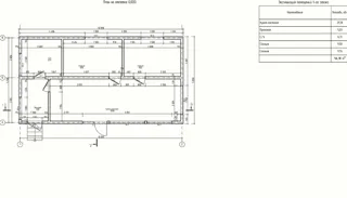 Haus 56 m² nach individuellem Projekt, Dorf Kleshchevo: Projektgrundriss