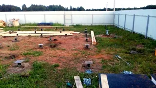 Haus nach Projekt „Bris“, Cottage-Siedlung „Schaworonki“: Fundament und Grundrahmen